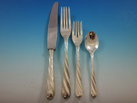 Torchon by Buccellati Italy Sterling Silver Dinner Flatware Set Service 84 pcs