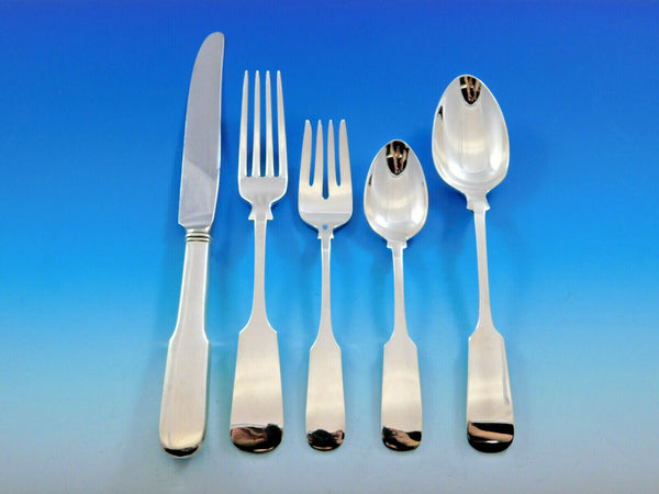 Old English Tipt by Gorham Sterling Silver Flatware Set 12 Dinner Service 60 Pcs