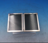 Web Sterling Silver Picture Frame Double Rectangular 4 3/8" x 6 7/8" (#6870-2)