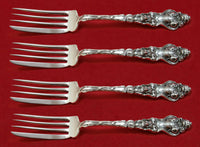 Douvaine by Unger Sterling Silver Fish Fork Set 4pc AS Custom Made 6 7/8"