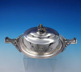 Medallion by Gorham Coin Silver Butter Dish #190 w/Lion Applied Medallions #4947