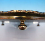 Queens by Garrard and Co Sterling Silver Console Set 5pc Box Gilt Sodalite #4717