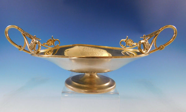 Early Tiffany and Co Sterling Sweet Meat Dish GW with Lotus Handles (#3010)