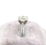 Platinum 1.10 Carat Genuine Natural Diamond Engagement Ring (#J5451)