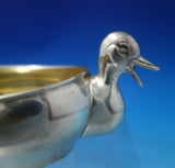 Italian Sterling Silver Sauce Boat Duck Shape Unusual 2 1/2" x 5 1/4" (#6250)