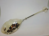 Art Silver Circa 1865 Sterling Silver Berry Spoon GW with 3-D Whippet Hound