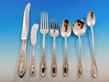 Gadroonette by Manchester Sterling Silver Flatware Set for 12 Service 108 pieces