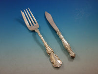 Louis XV by Whiting Sterling Silver Flatware Set for 12 Service 77 pcs No monos