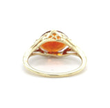 14k Yellow Gold .96ct Genuine Natural Madeira Citrine Filigree Ring (#J5753)