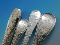 Japanese by Tiffany Co Sterling Silver Flatware Set Service 108 pc Audubon Birds