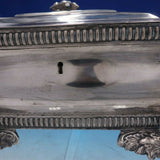 Polish 700 Silver Footed Jewelry Box with Flower Finial by Carl Frendon (#4227)