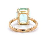 18k 6.39ct Mint Green Genuine Natural Tourmaline Ring Jewelry (#J5742)