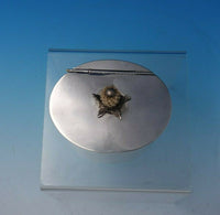HE Sterling Silver Tea Caddy with Hinged Lid and Pineapple Finial (#4995)