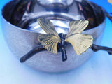 Butterfly Ginkgo by Michael Aram Stainless Steel & Brass Serving Bowl Set New
