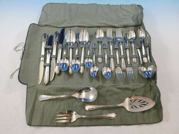 Meadowbrook AKA Heather by Rogers Silverplate Flatware Set Service 23 Pieces