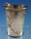 Tifft & Whiting Coin Silver Baby Cup with Engraved Scrollwork (#2167)