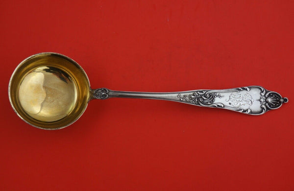 Russian Sterling Silver Soup Ladle GW 84 = .875 silver 1899-1908 12 1/2"