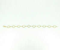 14k Yellow Gold Genuine Natural 23.59ct Moonstone Bracelet (#J4341)