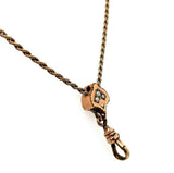 Victorian Gold Filled Watch Chain with Seed Pearl (#J5465)