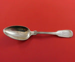 Fiddle by Tiffany and Co Sterling Silver Teaspoon with Crest 5 7/8" Flatware