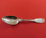 Fiddle by Tiffany and Co Sterling Silver Teaspoon with Crest 5 7/8" Flatware