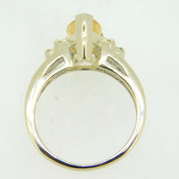 14k Gold 2.26ct Genuine Natural Precious Topaz Ring with Diamonds (#J4114)