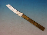 Kozuka by Gorham Sterling Silver Bronze Fish Knife Men in Boat Birds Butterflies