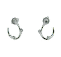 18k White Gold Georg Jensen "Magic" Diamond Earrings (#J4666)