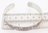 Sterling Cuff Bracelet Engine Turned Scrollwork (#J3970)