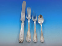 Colonial Tiffany Sterling Silver Flatware Set Service 96 pcs Fitted Chest S Mono