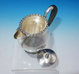 Georg Jensen Sterling Silver Cream Pitcher Hand Hammered 3-D Finial #34A (#3349)