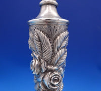 Rose by Stieff Sterling Silver Candlestick Pair #159 10" x 3 1/2" (#6971)