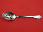 Cluny by Christofle Silverplate Vegetable Serving Spoon Pierced 10" Heirloom