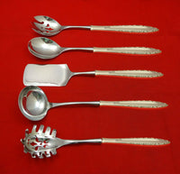 Lace Point by Lunt Sterling Silver Hostess Set 5pc HHWS  Custom Made