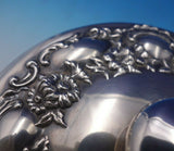 Hunt Sterling Silver Jar w/Stenciled Roses Butterfly and Chrysanthemum Lid #5319