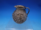 Repousse by Kirk 91.66 Silver Cream Pitcher 11OZ mark 3 3/4" Early (#7349)