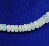 Extra Long 32" Genuine Natural Opal Bead Necklace 130 Carats TW (#J4788)