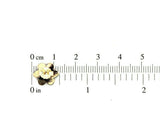 Genuine Natural Bohemian Garnet Small Rosette Stud Earrings (#J5508)