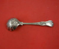 Stag Hunt English Sterling Silver Pea Spoon Gold Washed 8 1/2" Serving Heirloom