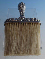 Rose by Stieff Sterling Silver Hat Brush 6 7/8" X 4" (#0996)