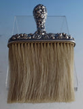Rose by Stieff Sterling Silver Hat Brush 6 7/8" X 4" (#0996)