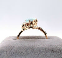 10k Yellow Gold Victorian Opal and Seed Pearl Ring (#J5516)