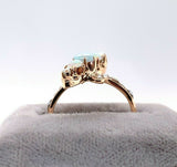 10k Yellow Gold Victorian Opal and Seed Pearl Ring (#J5516)