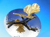 Butterfly Ginkgo by Michael Aram Glass and Nickelplate Canister Set 4 Piece New