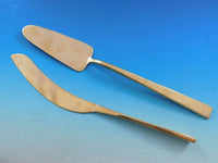 Dirigold-Dirilyte Flatware Set Service for 12 Modern Design Gold 142 pieces