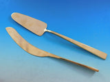 Dirigold-Dirilyte Flatware Set Service for 12 Modern Design Gold 142 pieces
