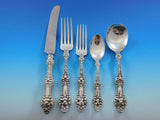 Old Orange Blossom by Alvin Sterling Silver Flatware Set Service 55pc B Monogram