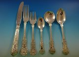 Queens by Wallace CJ Vander Sterling Silver Dinner Flatware Set 8 Service 48 Pcs