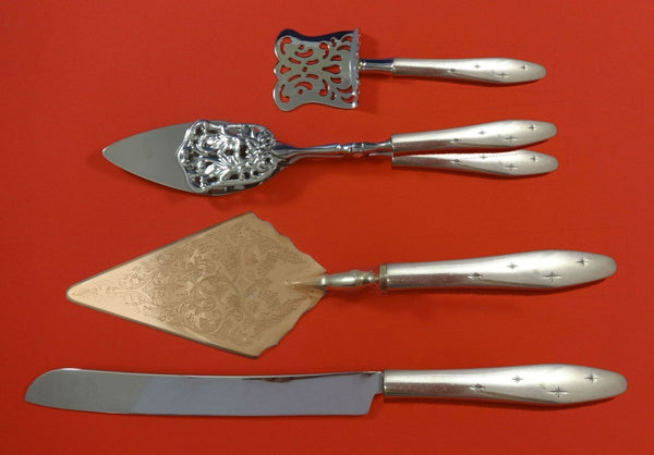 Dawn Star by Wallace Sterling Silver Dessert Serving Set 4pc Custom Made