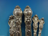Douvaine by Unger Sterling Silver Flatware Service Set 68 Pieces Art Nouveau